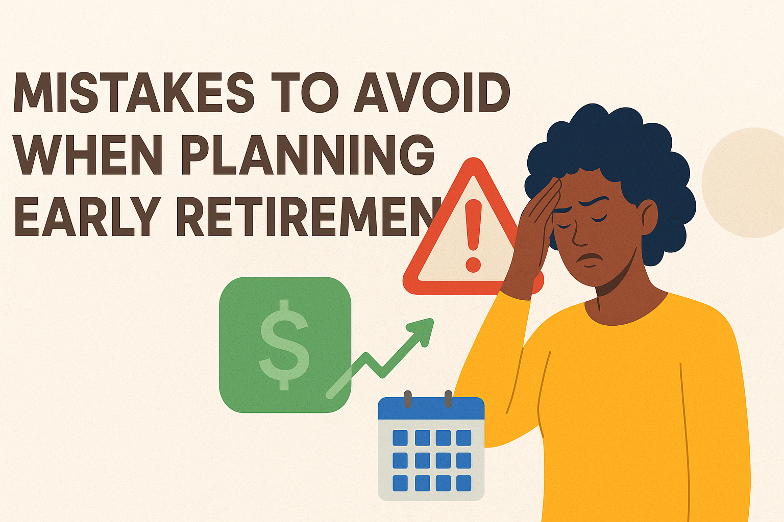 Mistake to avoid when planning early retirement