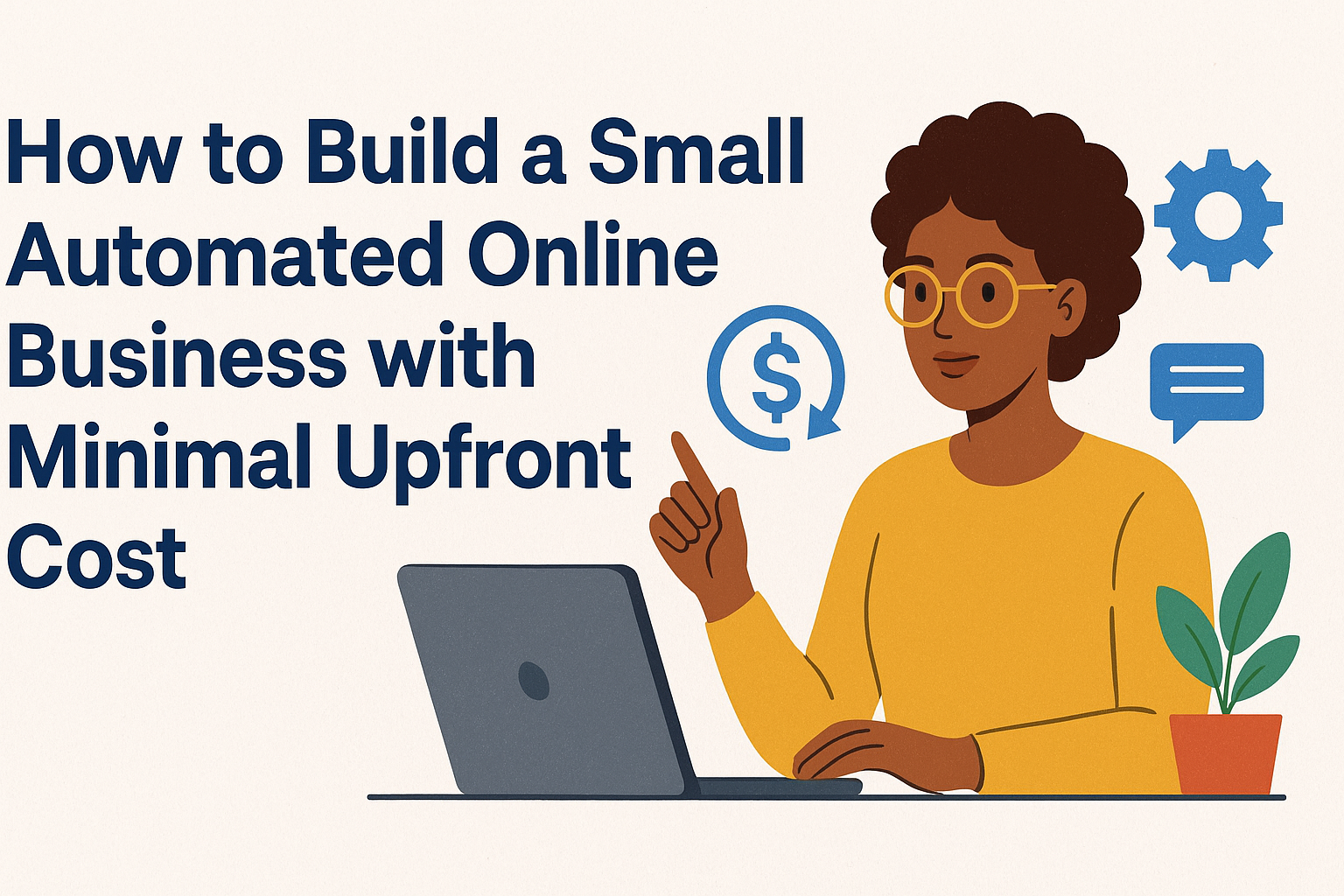 How to build a small automated online business with minimal upfront cost
