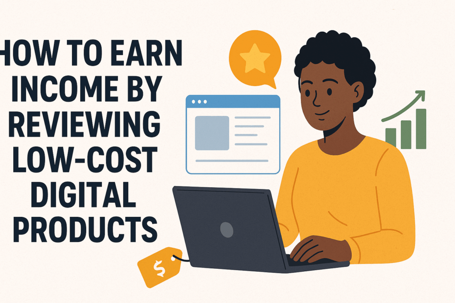 How to earn income by reviewing low-cost digital products