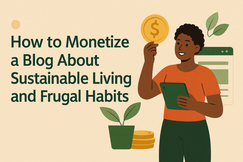 How to monetize a blog about sustainable living and frugal habits