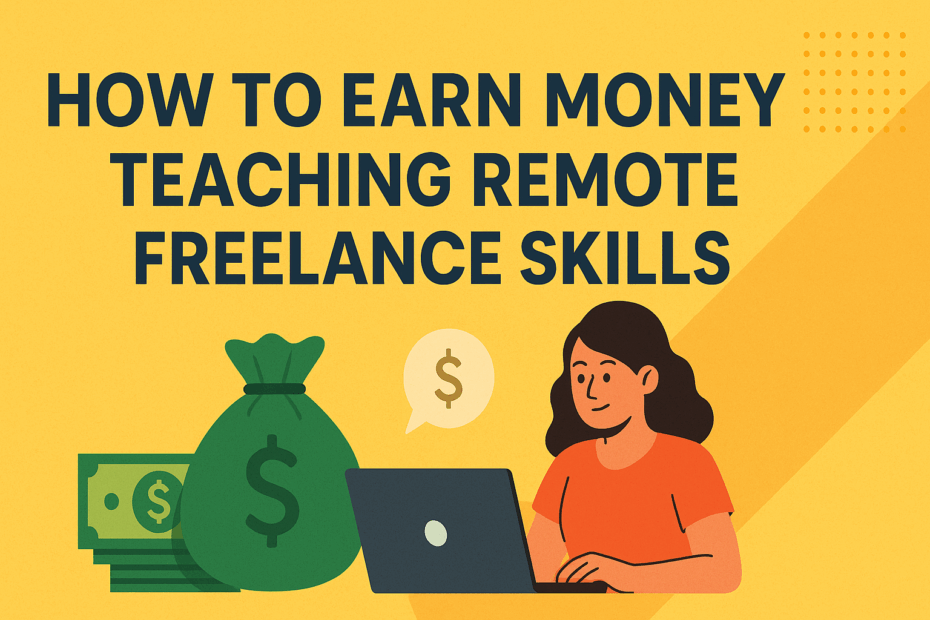 How to Earn Money Teaching Remote Freelance Skills