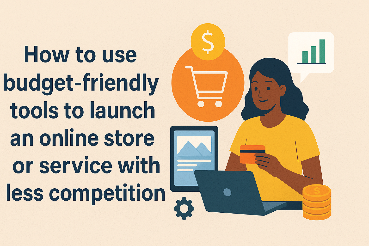 How to use budget-friendly tools to launch an online store or service with less competition